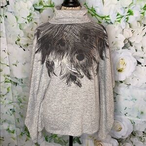 New Directions Cape Style Turtleneck Top - New Condition